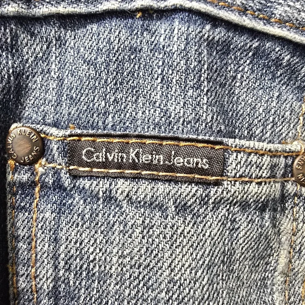 Calvin Klein Jeans Relaxed Straight Men's 40x30 Blue Denim Jeans Cotton